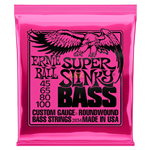 Muta corde basso elettrico 4 corde ERNIE BALL 2834 Super Slinky - nickel wound - .045 .065 .080 .100 - long scale