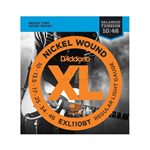 Muta corde chitarra elettrica D'ADDARIO EXL110BT - nickel wound balanced - cal. .010 .013,5 .017 .025 .034 .046