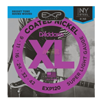 Muta corde chitarra elettrica D'ADDARIO EXP120 - nickel coated - cal. .009 .011 .016 .024 .032 .042