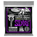 Muta corde chitarra elettrica ERNIE BALL 3120 Coated Titanium Power Slinky - .011 .014 .018 .028 .038 .048