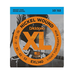 Muta corde chitarra elettrica D'ADDARIO EXL140 - nickel wound - cal. .010 .013 .017 .030 .042 .052
