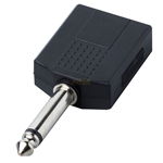 Adattatore BESPECO AD130 - presa 2xJ/mono 6,3 - spina J/mono 6,3