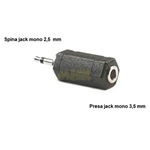 Adattatore PROEL AT800 presa J/mono 3,5 - spina J/mono 2,5