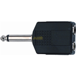 Adattatore QUIK LOK AD72 2 x presa J/mono 6,3 - spina J/mono 6,3