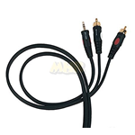Cavo patch PROEL DH520 3 J/stereo 3,5 - 2 x RCA - 3 m