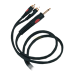 Cavo patch PROEL DH525 J/mono 6,3 - 2 x RCA - 1,8 m
