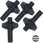 Dado a farfalla a T diam. mm. 8 DIXON PAWN CT8 HP (conf. da 4)