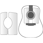 Battipenna per chitarra flamenca GEWA G558006 - golpeador flamenco