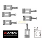 Selletta ponte tipo Strato GOTOH S101SN - nichelate - Vintage - larg. 11mm. set da 6