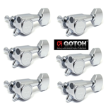 Meccaniche chitarra elettrica GOTOH SG381 C07 L6 - cromate - 6 in linea