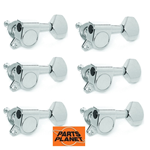 Meccaniche chitarra elettrica PARTS PLANET MHAE105 CR - cromate - L6 in linea