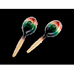 Maracas in legno MEINL MWM1MC MULTICOLOR - Oval