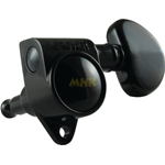 Meccaniche chitarra acustica/elettrica GROVER 102BC - nere - 3R+3L