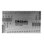 Calibro altezza corde D'ADDARIO PW-SHG-01 String Height Gauge