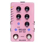 Pedale per chitarra MOOER D7 DELAY X2 - digital delay