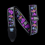 Tracolla per chitarra o basso ERNIE BALL PURPLE BIRD LUPIN P05331