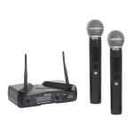 Radiomicrofono UHF by Proel EIKON WM300DM - Twin set con 2 radiomicrofoni a mano e 1 ricevitore a 2 canali