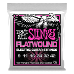 Muta corde chitarra elettrica ERNIE BALL 2593  Slinky Flatwound - .009 .011 .016 .024 .032 .042