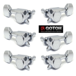 Meccaniche chitarra elettrica/acustica GOTOH SG381 C07 - cromate - 3 + 3