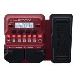 Pedaliera multieffetto per basso ZOOM B1X FOUR con pedale d'espressione