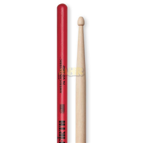 Bacchette per batteria VIC FIRTH 7AVG Grip American classic Hickory - punta  legno 