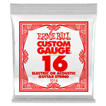 Corda acciaio liscia chitarra elettrica/acustica ERNIE BALL 1016 - cal. 016