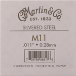 Corda chitarra acustica MARTIN M11HTT - plain steel - cal. .011