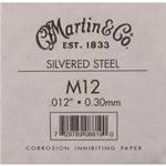 Corda chitarra acustica MARTIN M12HTT - plain steel - cal. .012