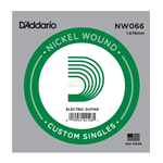 Corda nickel chitarra elettrica D'ADDARIO NW066 round wound - cal. 066