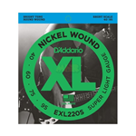 Muta corde basso elettrico 4 corde D'ADDARIO EXL220S - nickel wound - 40 60 75 95 - short scale