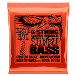 Muta corde basso elettrico 6 corde ERNIE BALL 2838 Slinky - nickel wound - .032 .045 .065 .080 .100 .130 - long scale